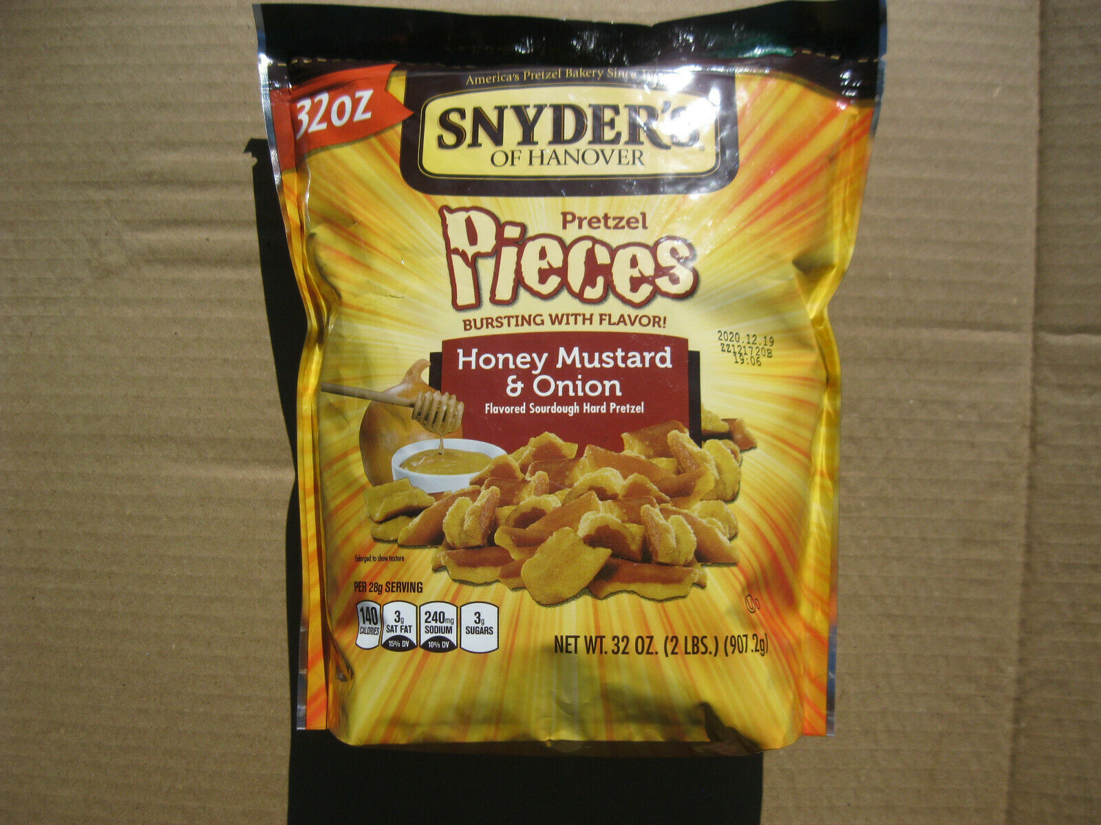 Snyder's Of Hanover Pretzel Pieces, Honey Mustard And Onion, 32 Oz (lot Of 2)