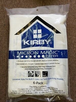 KIRBY VACUUM CLEANER WHITE CLOTH micron magic BAGS F STYLE G4 G5 G6 G7 G7D G10D