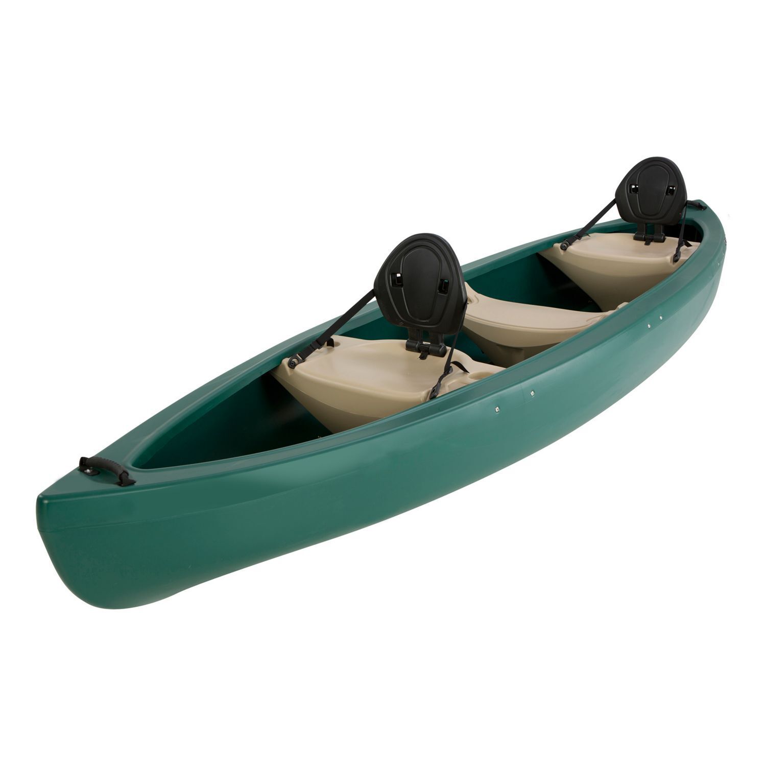 Canoe 3 Person Light W/ Motor Mount Cup & Rod Holders Adjustable Seats 2 Paddles
