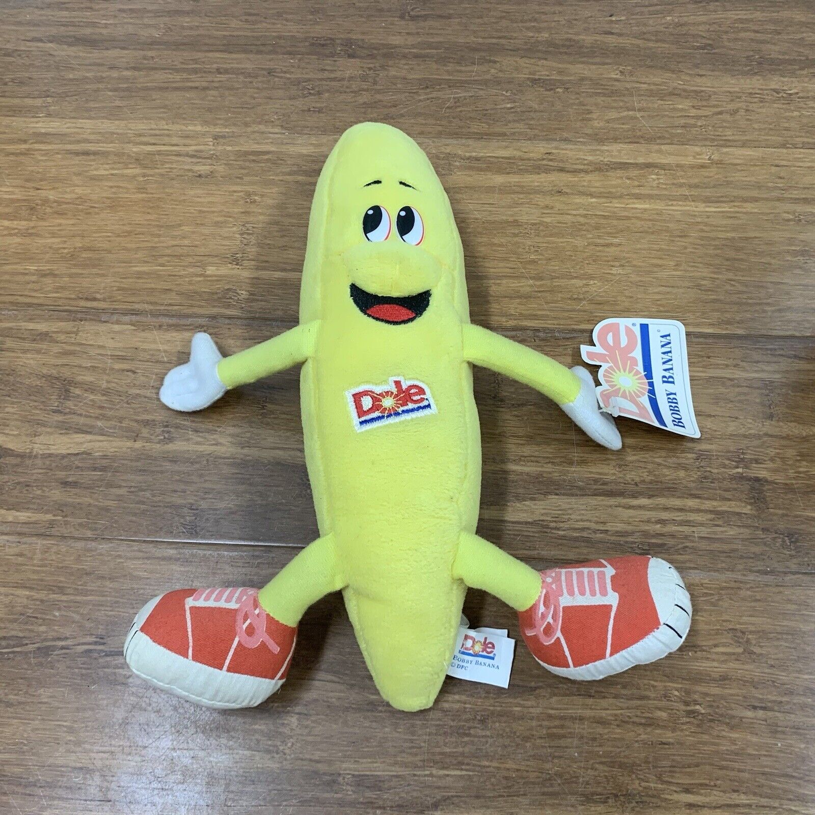 Vintage 1997 Dole Fruit Advertising Promo Bobby Banana Plush Toy 12" Long