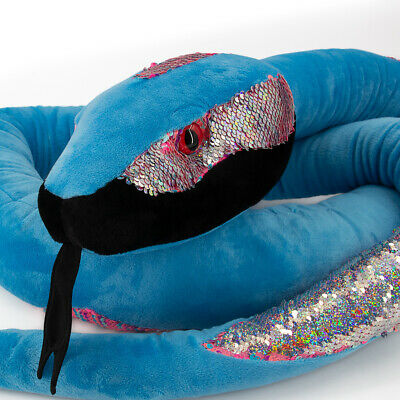Wild Republic 9ft Jumbo Sequin Snake Stuffed Animal Plush Toy