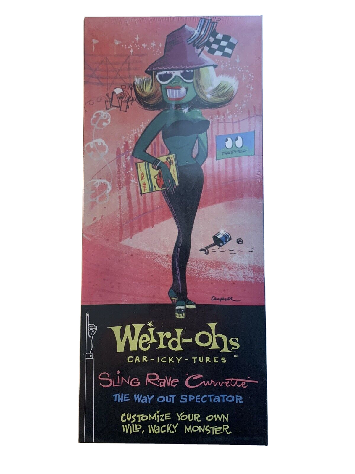 Hawk Model Company Weird-ohs Sling Rave Curvette The Way Out Spectator Model Kit