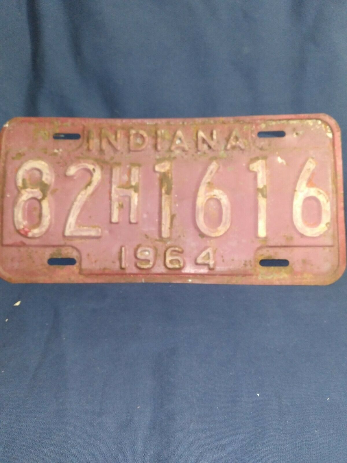1964 Indiana Old License Plate