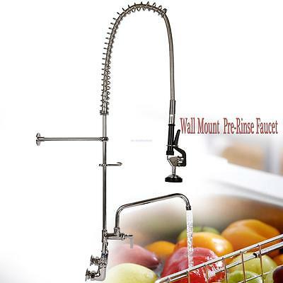 Commercial Wall Mount Pre Rinse Faucet w/ 12