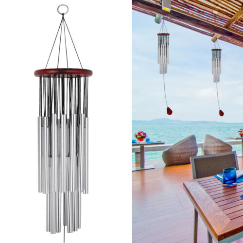 Wind Chimes Outdoor Large Deep Tone 31 Inches Memorial Wind Chimes With 27 Tubes