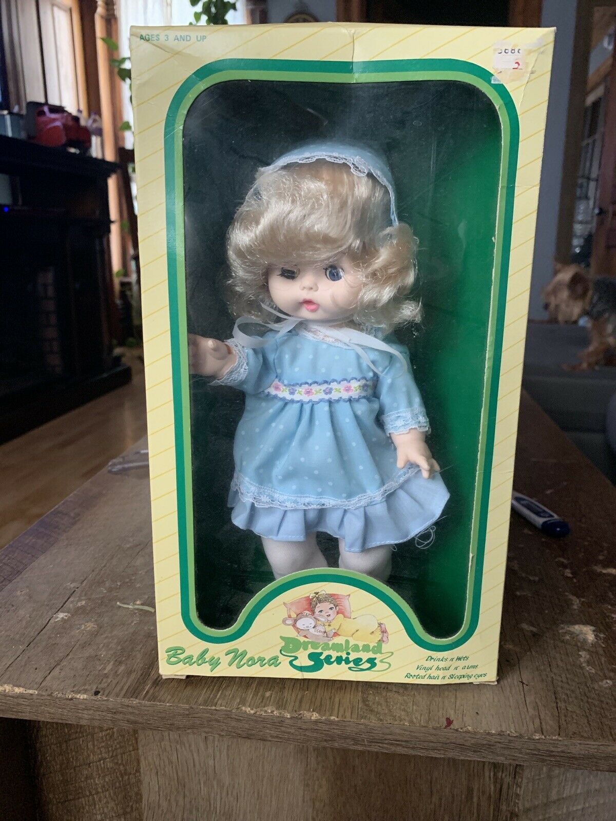 VINTAGE 1980s BLonde Baby Nora DREAMLAND SERIES DOLL IN ORIGINAL BOX