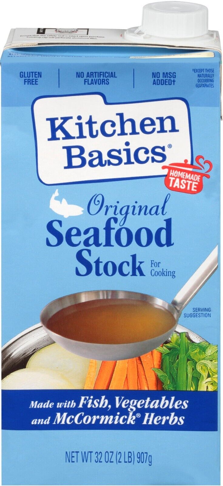 Kitchen Basics Original Seafood Stock - Gluten Free - 32 oz