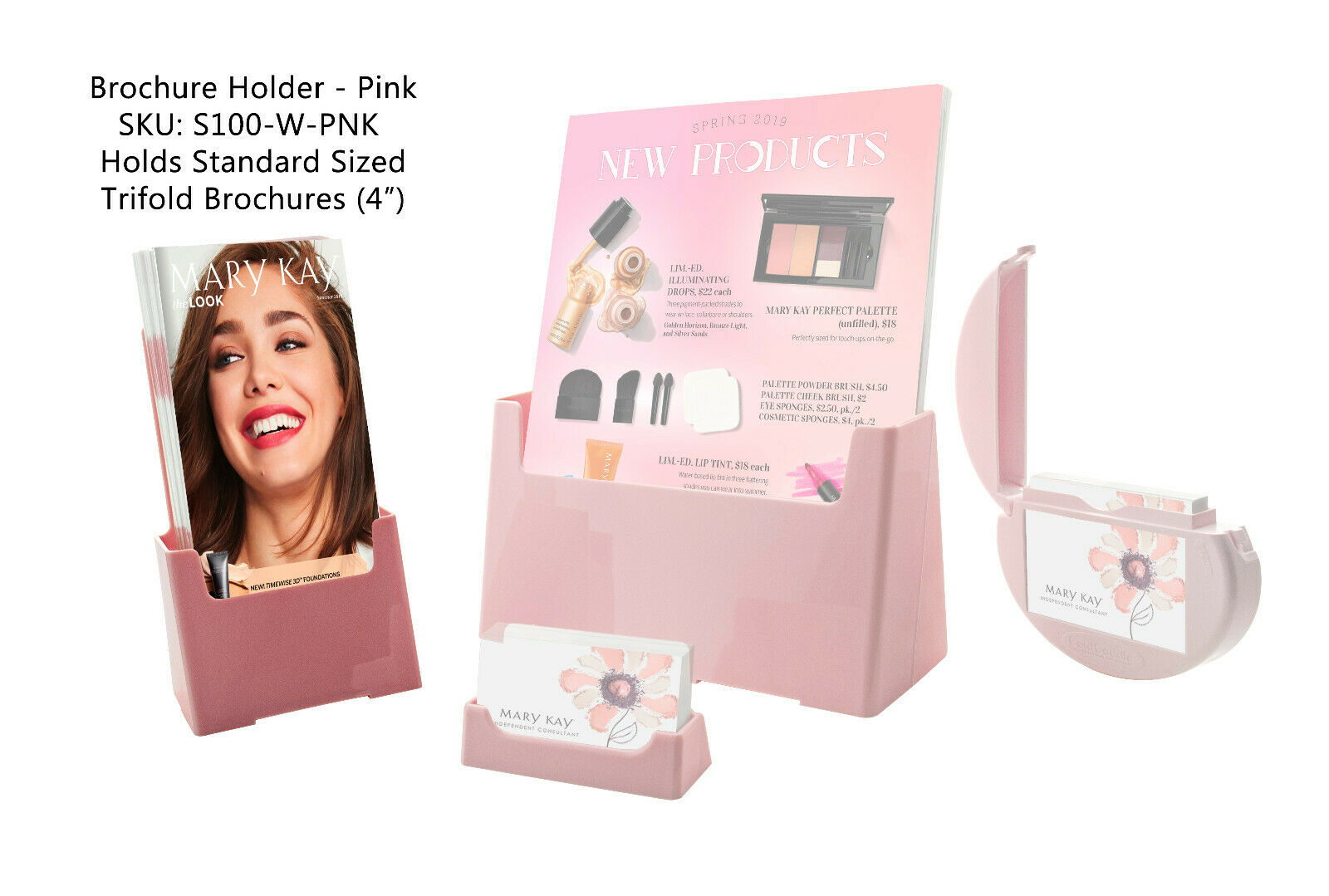 Mary Kay Marketing Starter Kit Pink Brochure Holder Kit Light Pink Displays