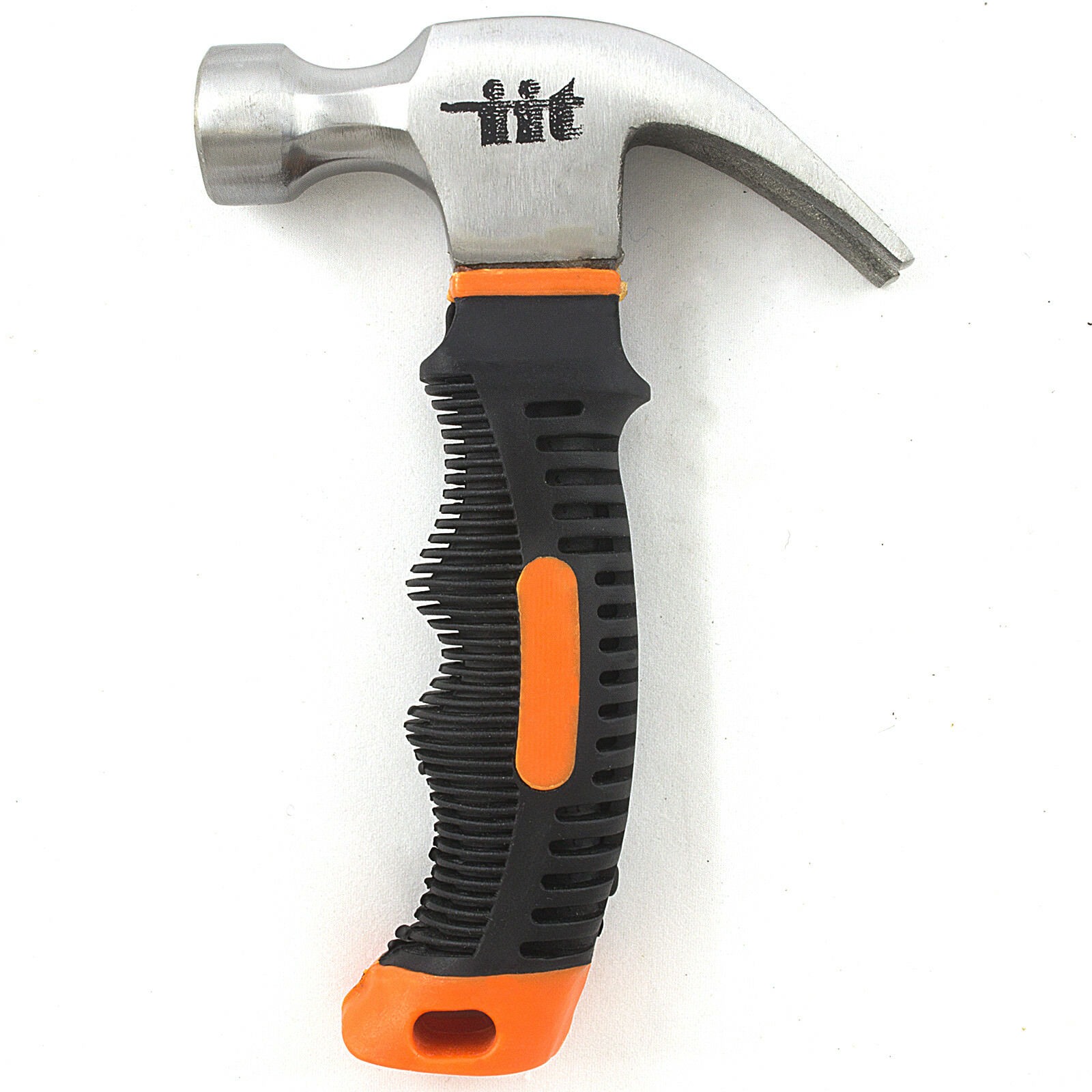 12 Oz Stubby Claw Hammer W/ Magnetic Nail Holder Ounce Small Head Fiberglass