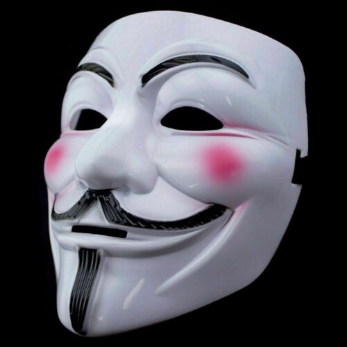 4pcs Anonymous Hacker V For Vendetta Games Master Halloween Dress Face Mask