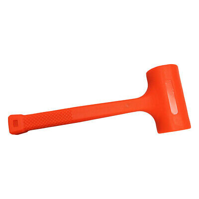 NEON ORANGE 4 Lb Non-Marring And Non-Sparking Soft Face Dead Blow Rubber Mallet