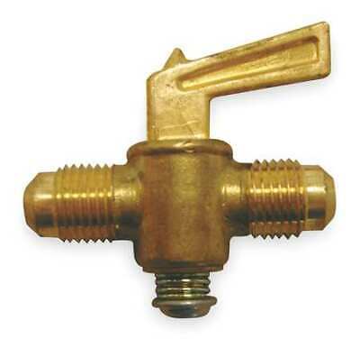 Zoro Select 6724 Ground Plug Valve,45 Deg,5/16 In,Brass