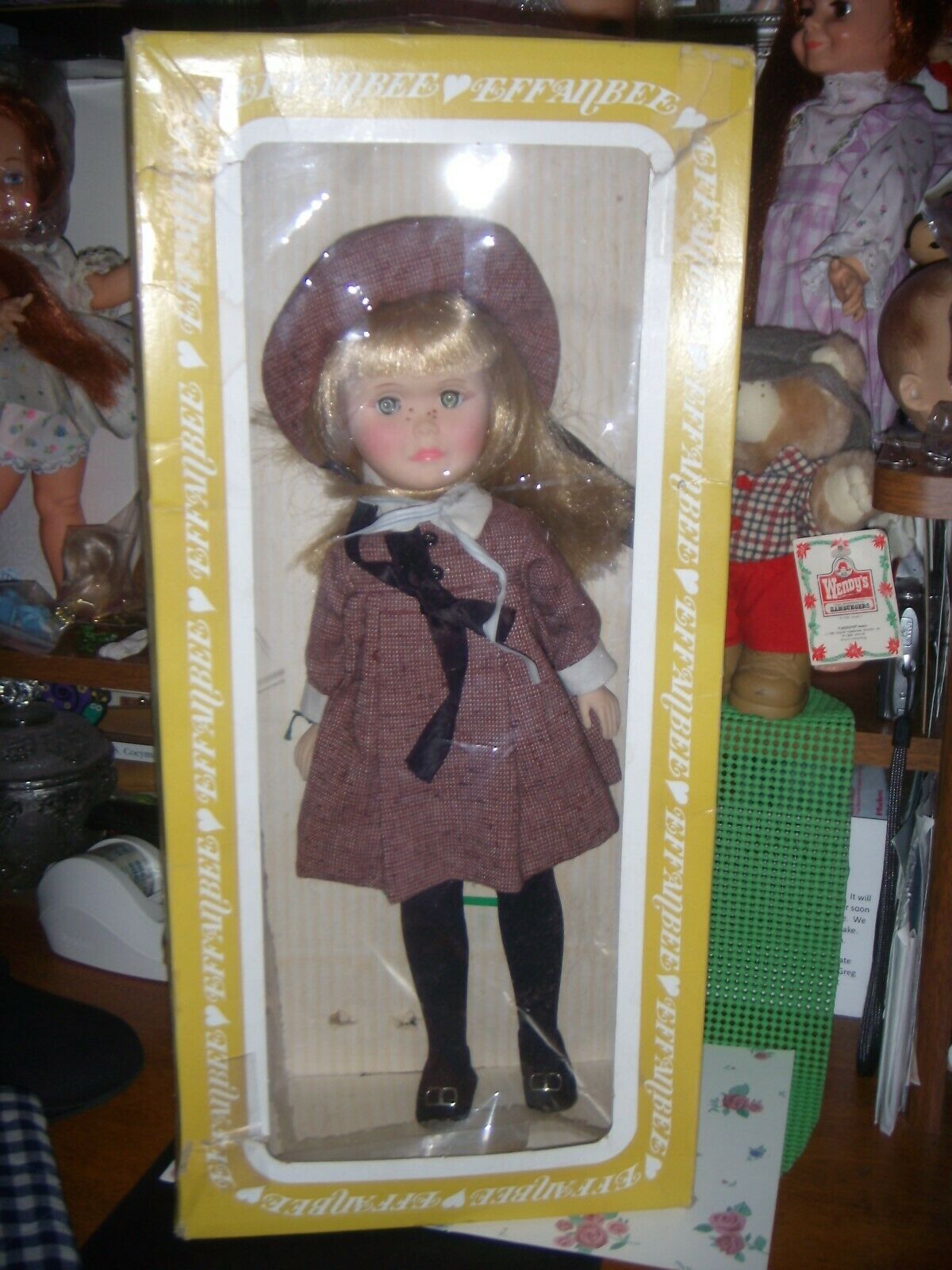 NRFB !  EEFANBEE DOLL IN TAGGED CLOTHES WITH HAND TAG IN BOX