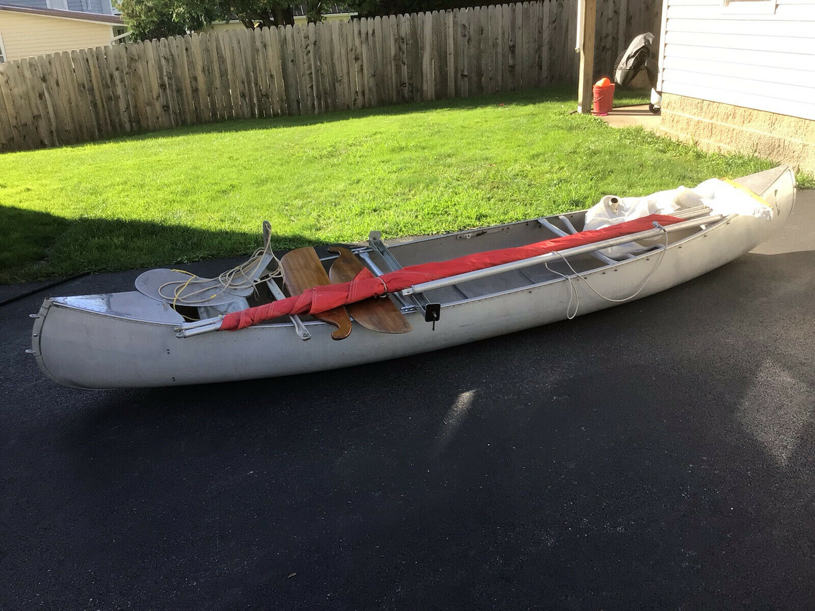 15’ Grumman Sailing Rig,  All Complete, All Real Nice Shape!  Lateen Rig