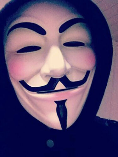 4pcs Anonymous Hacker V For Vendetta Games Master Dress Face Mask