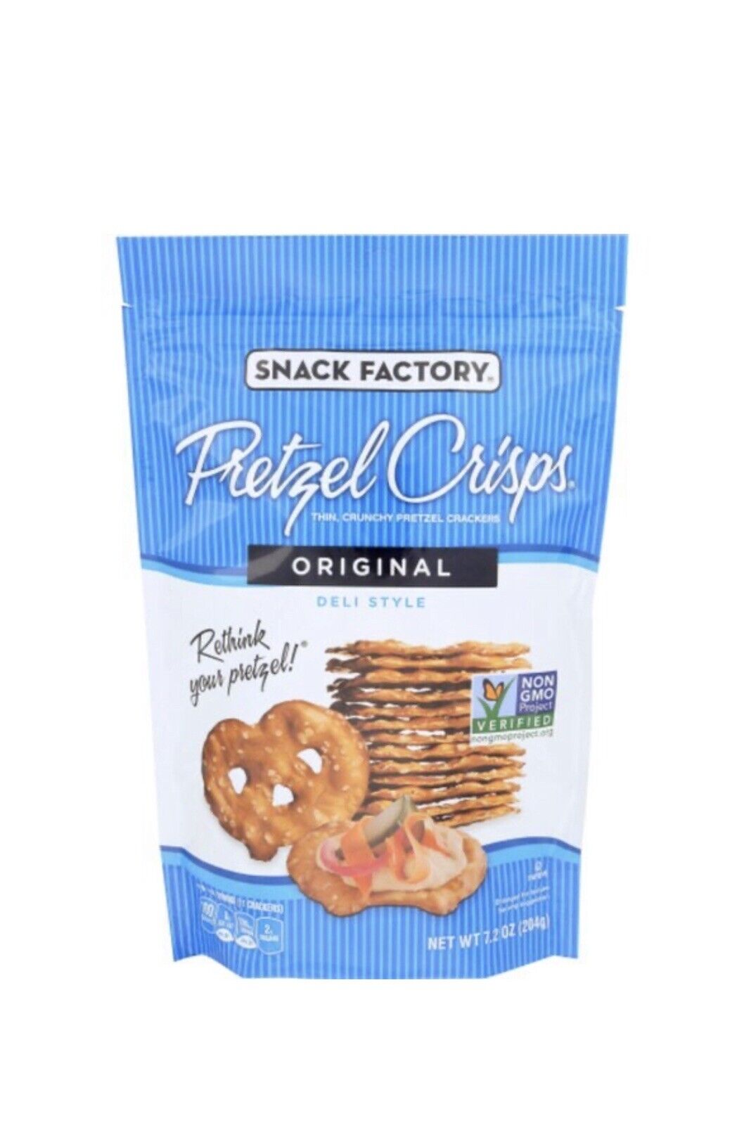 Snack Factory Orginal Pretzel Crisp 7.2 Oz