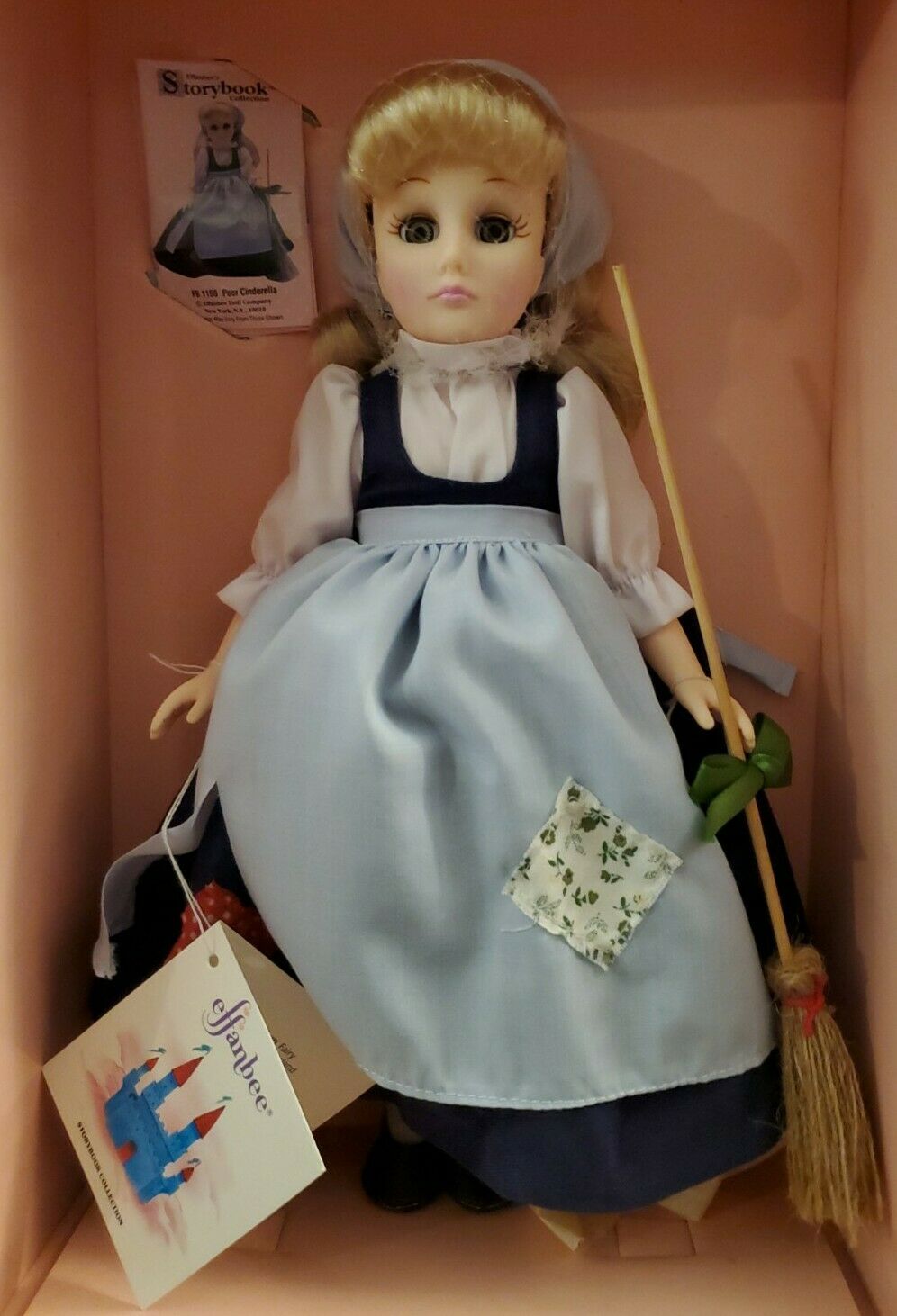 Effanbee's Storybook Collection Poor Cinderella FB1150 1988 doll w/ book & tags!