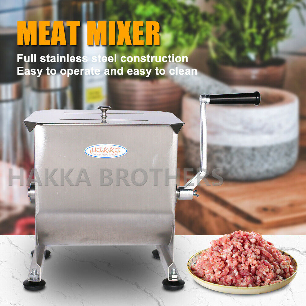 Hakka 20lb/10l Capacity Tank Commercial Manual Meat Mixer Sausage Mixing Machine