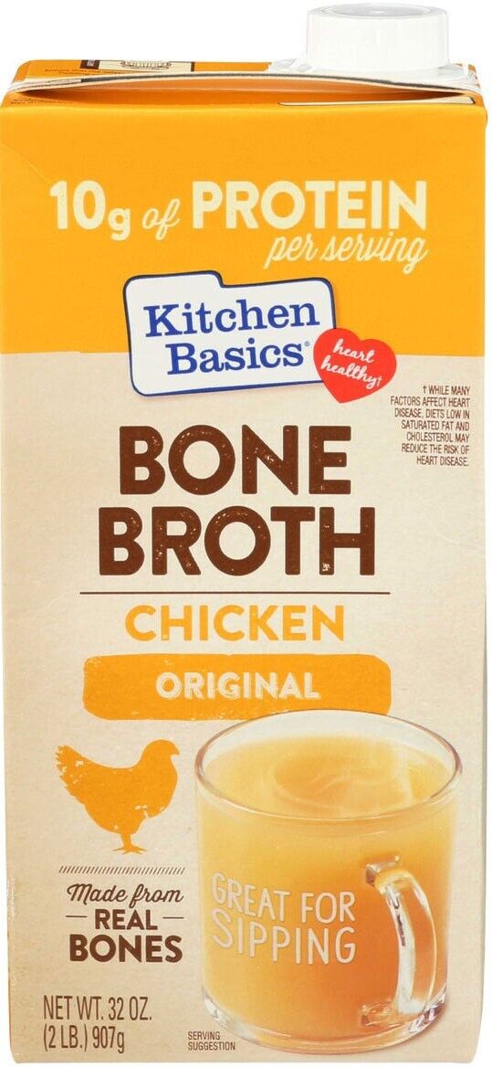 Kitchen Basics Original Chicken Bone Broth - Gluten Free - 32 Oz (pack Of 6)