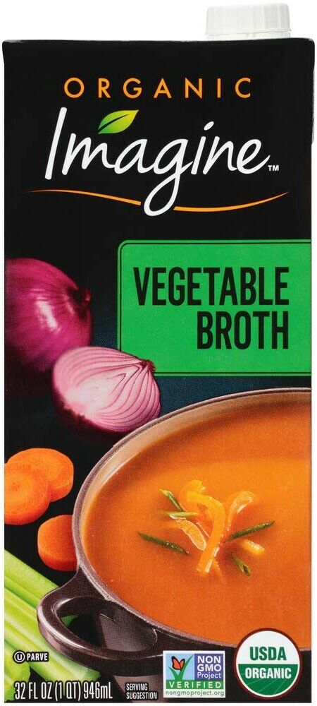 Imagine Organic Vegetable Broth - Vegan, Gluten Free - 32 fl oz