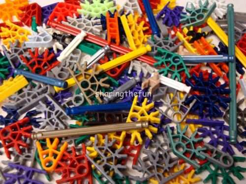 100 Knex Rods & Connectors Random Mixed K'nex Replacement Parts / Pieces Lot