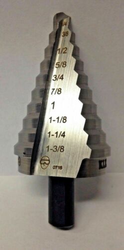 Klein Tools 59009 1/4" To 1-3/8" High-speed Steel Step Drill Bit Usa