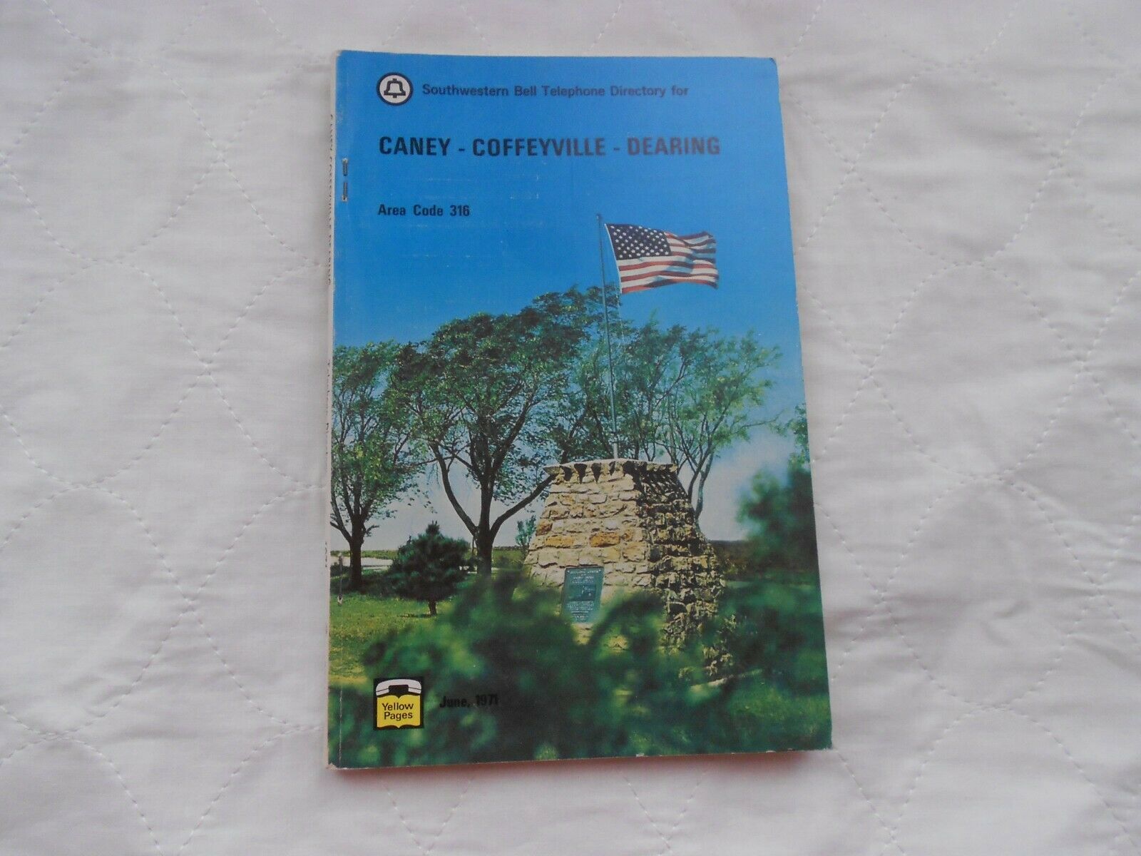 1971 Caney Coffeyville Dearing Kansas Telephone Directory