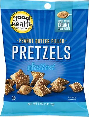 Good Health Peanut Butter Filled Salted Pretzels 5 Oz. Bags (3 Bags)