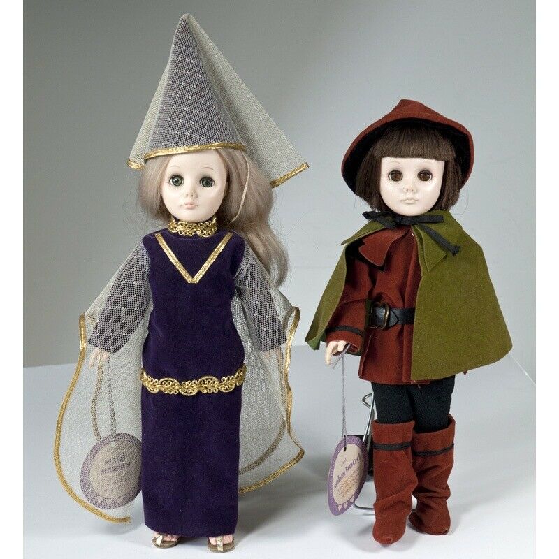 Effanbee Storybook Dolls Robin Hood & Maid Marian w Tags 1975 Displayed Only 11